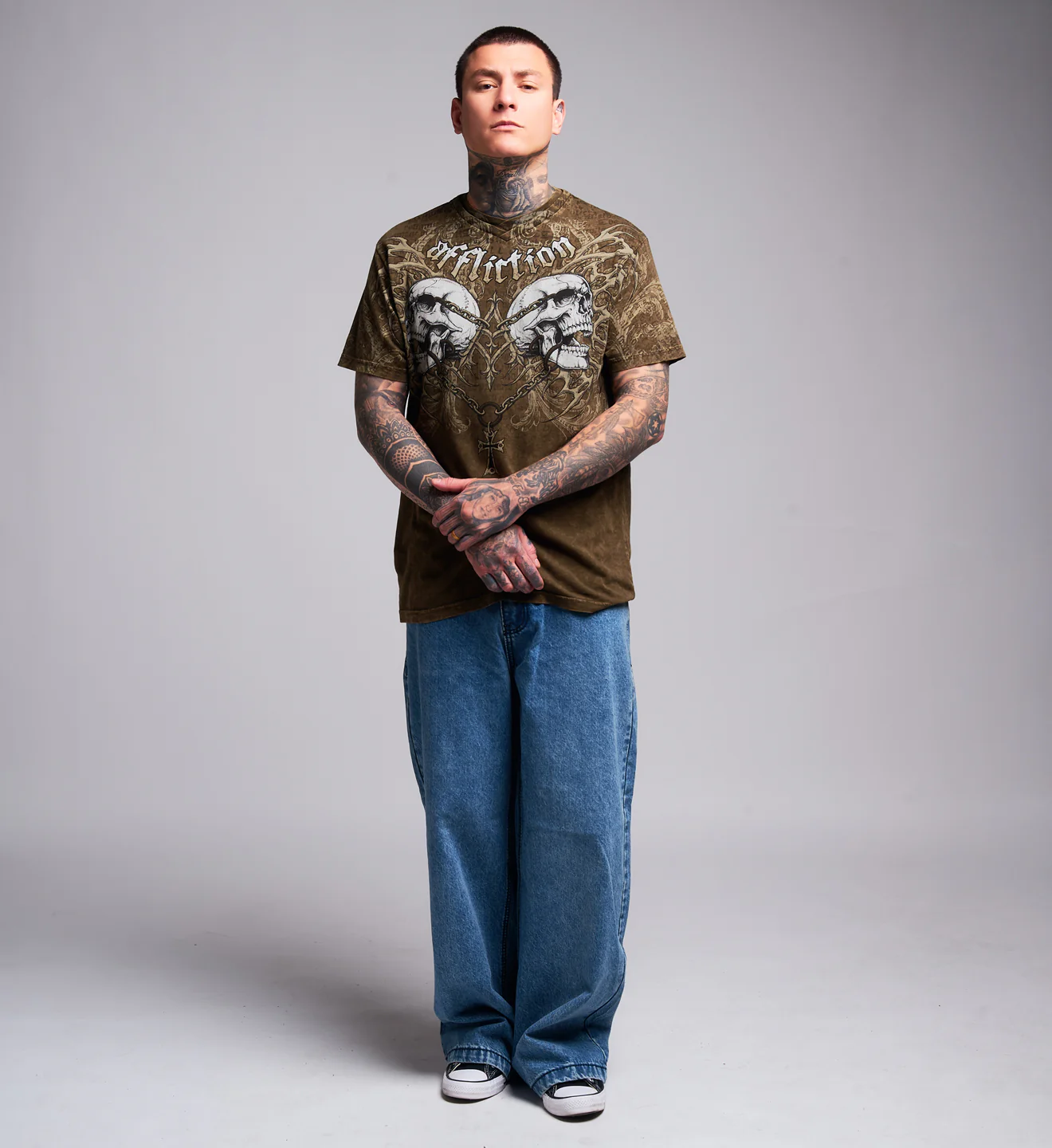 Collapse V Neck Tee - Image 6