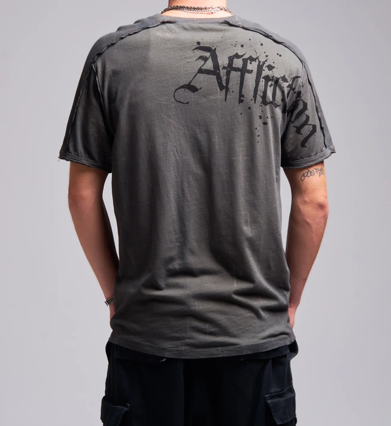 Cross Slit Neck Tee - Image 2