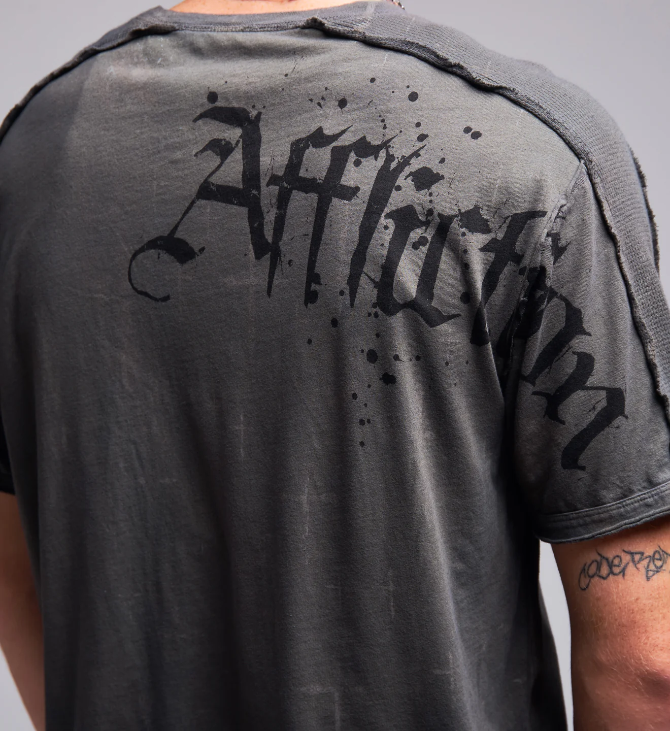Cross Slit Neck Tee - Image 4