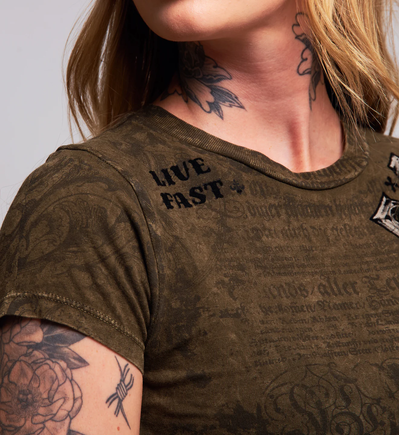 Crossed Baby Tee - Image 3