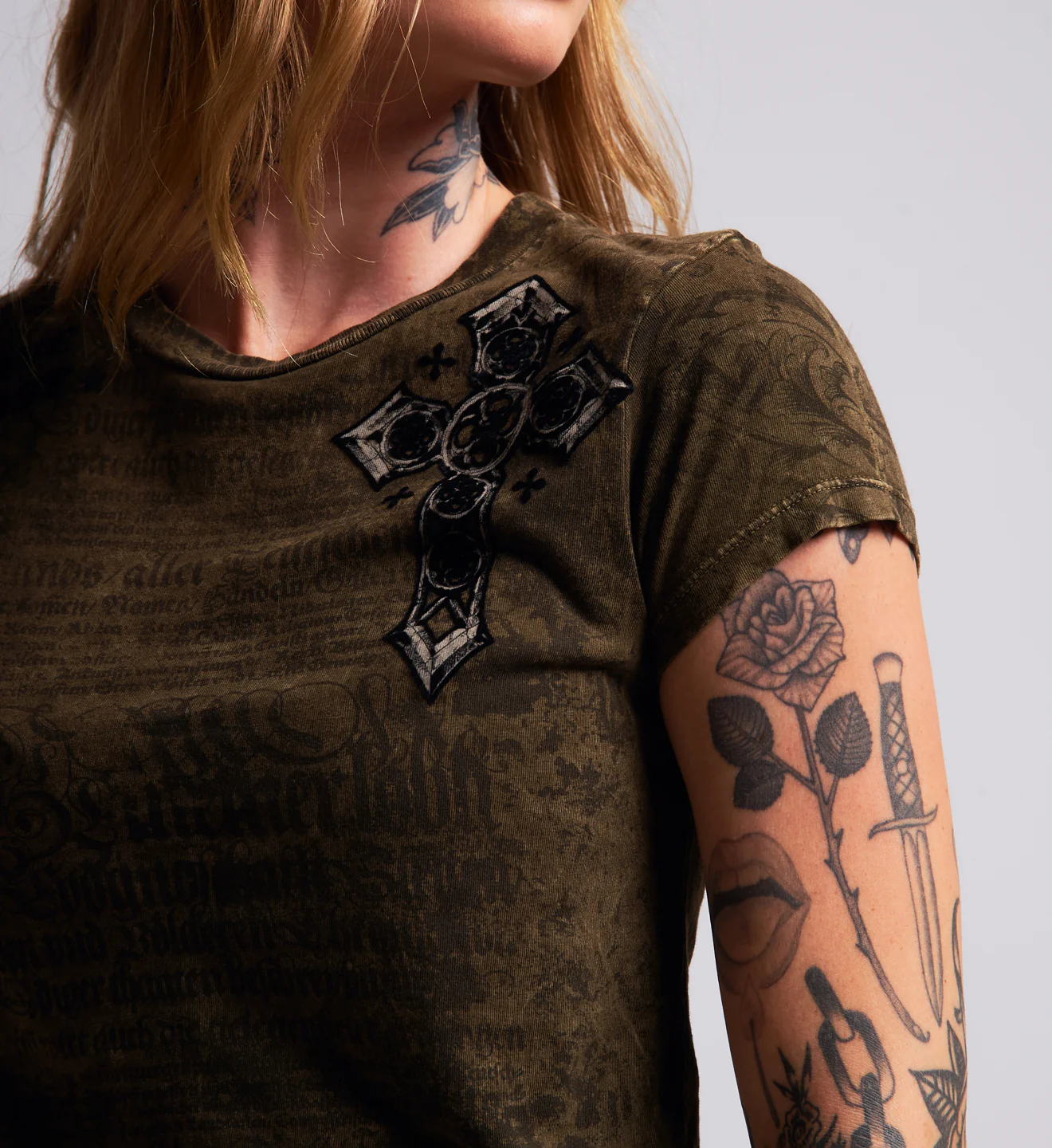 Crossed Baby Tee - Image 4