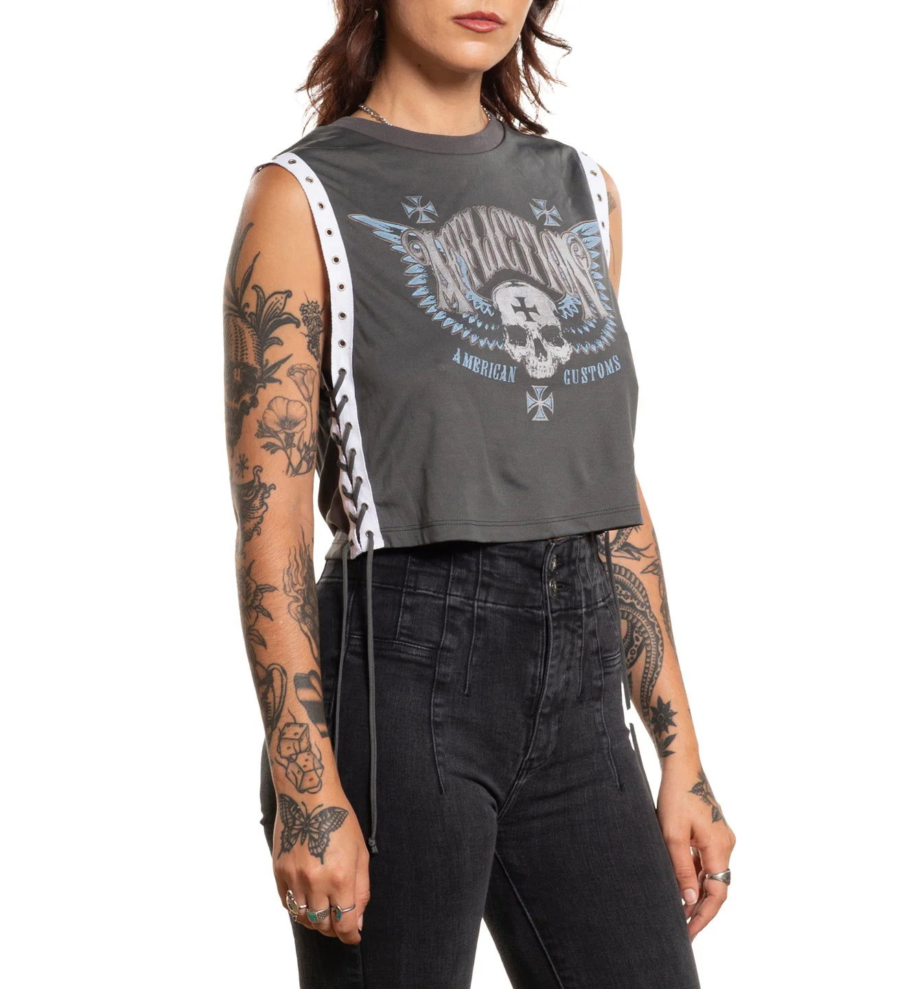 Saints Flag Crew Muscle Tee - Image 5
