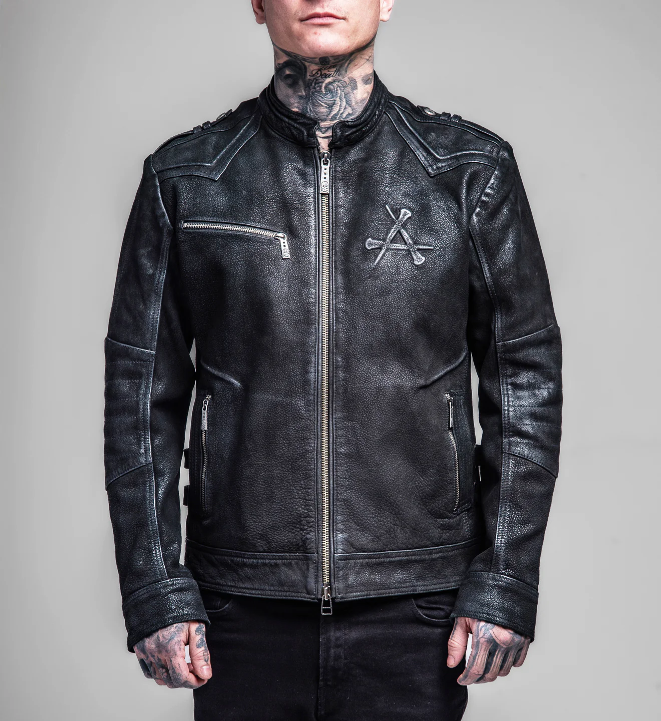 Skeleton Leather Jacket