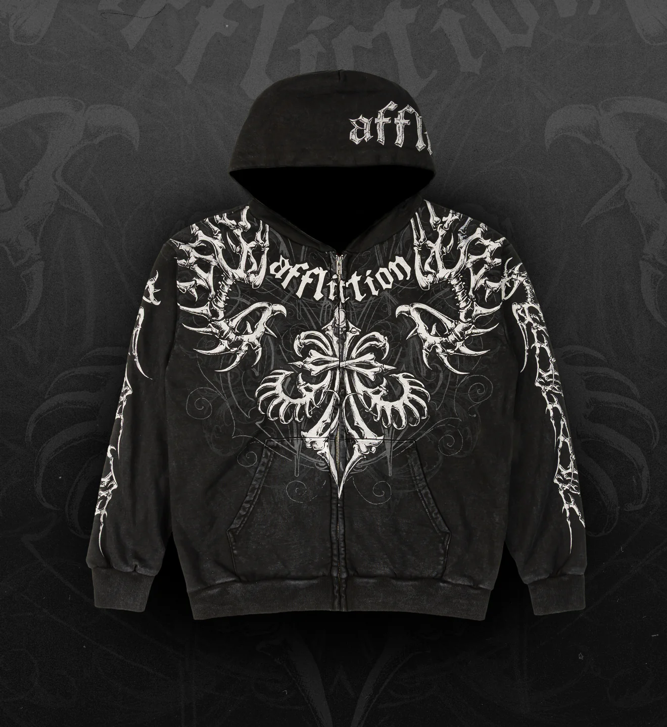 Skeleton Zip-up Hood